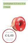 Leukoplast 2,5 cm x 5 m für 6,49 € bei LINDA Partnerapotheke im Angebot Leukoplast 2,5 cm x 5 m im aktuellen LINDA Partnerapotheke Prospekt