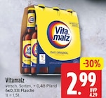 Vitamalz für 2,99 € bei EDEKA im Angebot Vitamalz im aktuellen EDEKA Prospekt