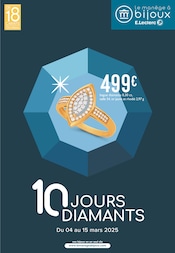 Promos Bague dans le catalogue "10 JOURS DIAMANTS" de E.Leclerc à la page 1