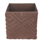 Cube de rangement chevron marron à B&M dans Marmont-Pachas
