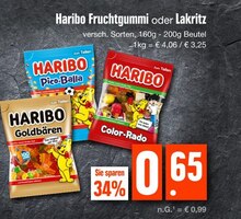 Lebensmittel von Haribo im aktuellen EDEKA Prospekt für 0.65€