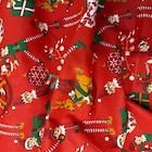 Tissu 100% coton imprimé de noël rouge 150 cm - Décor Discount à Saint-Martin-d'Hères Tissu 100% coton imprimé de noël rouge 150 cm en promo chez Décor Discount Saint-Martin-d'Hères à 6,90 €