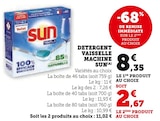 Détergent Vaisselle Machine Tout-en-1 - Sun - U Express Détergent Vaisselle Machine Tout-en-1 - Sun à 11,02 € dans le catalogue U Express