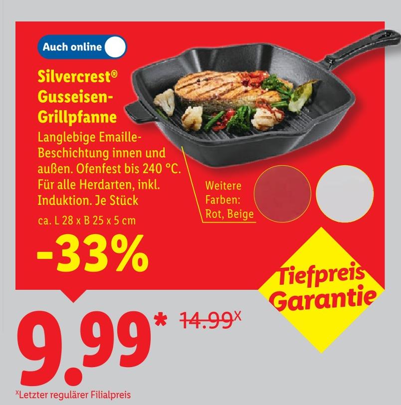 Gusseisen-Grillpfanne