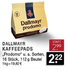 Prodomo Kaffeepads Angebote von Dallmayr bei EDEKA Gladbeck für 2,22 €