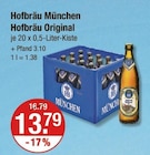 München, Original von Hofbräu im aktuellen V-Markt Prospekt für 13,79 €