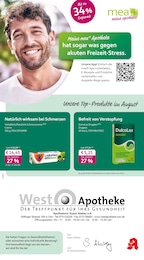 mea - meine apotheke Prospekt für Ulm mit 4 Seiten mea - meine apotheke Prospekt für Ulm: "Unsere August-Angebote", 4 Seiten, 01.08.2026 - 31.08.2026
