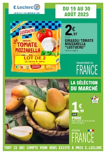 Prospectus E.Leclerc de la semaine "E.LECLERC" avec 1 pages, valide du 19/08/2025 au 30/08/2025 pour Nice et alentours
