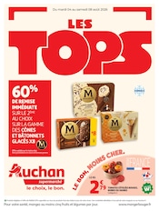 Promos Glace dans le catalogue "LES TOPS" de Auchan Supermarché Glace en promo dans le catalogue Auchan Supermarché à la page 1