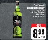 Blended Scotch Whisky im E center Prospekt Blended Scotch Whisky von Clan Campbell im aktuellen E center Prospekt für 8,99 €