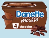 Mousse au Chocolat - DANETTE - Intermarché Super Mousse au Chocolat - DANETTE à 0,65 € dans le catalogue Intermarché Super