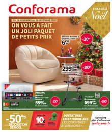 Prospectus Conforama, "On vous a fait un joli paquet de petits prix",  pages, 29/11/2022 - 26/12/2022