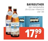 Getränke Hörl Ingolstadt - Bayreuther Angebot im Prospekt Bayreuther bei Getränke Hörl im Ingolstadt Prospekt für 17,99 €