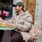 Doudoune Col montant courte à capuche taupe homme - La Halle à Dijon Doudoune Col montant courte à capuche taupe homme en promo chez La Halle Dijon à 41,99 €