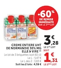 Promo Crème Entière UHT de Normandie 30% MG à 1,31 € dans le catalogue Super U à Dozulé