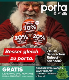 porta Möbel Prospekt "BESSER GLEICH ZU PORTA" für Stendal, 4 Seiten, 01.12.2024 - 14.12.2024