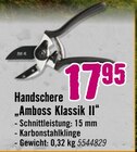 Handschere "Amboss Klassik II" im Hornbach Prospekt Handschere "Amboss Klassik II" von im aktuellen Hornbach Prospekt für 17,95 €