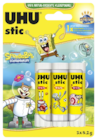 Klebestift Spongebob von UHU für 3,00 € bei TEDi im Angebot Klebestift Spongebob von UHU im aktuellen TEDi Prospekt