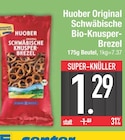 Knabberzeug im EDEKA Prospekt Original Schwäbische Bio-Knusper-Brezel von Huober im aktuellen EDEKA Prospekt für 1,29 €