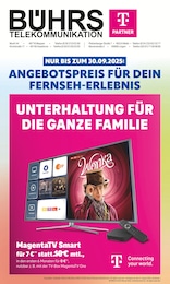 Telekom Partner Bührs Lingen Prospekt für Lingen mit 12 Seiten Telekom Partner Bührs Lingen Prospekt für Lingen: "ANGEBOTSPREIS FÜR DEIN FERNSEH-ERLEBNIS", 12 Seiten, 01.09.2025 - 30.09.2025
