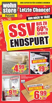 wohnstore Petzold Prospekt SSV ENDSPURT BIS ZU 60% SPAREN mit 10 Seiten