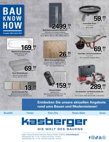 Kasberger Baustoff GmbH Prospekt Die Welt des Bauens! mit  Seiten