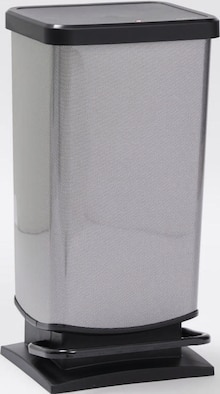 Poubelle à pédale paso 40l carbone - Géant Casino à Courbevoie Poubelle à pédale paso 40l carbone en promo chez Géant Casino Courbevoie à 30,90 €