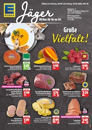 EDEKA Prospekt für Stuttgart mit 2 Seiten EDEKA Prospekt "Aktuelle Angebote" für Stuttgart, 2 Seiten, 28.09.2026 - 02.10.2026