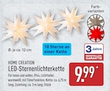 LED-Sternenlichterkette von HOME CREATION für 9,99 € bei ALDI Nord im Angebot LED-Sternenlichterkette von HOME CREATION im aktuellen ALDI Nord Prospekt