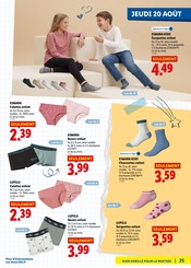 Promos Chaussettes dans le catalogue "Préparez la rentrée !" de Lidl Chaussettes en promo dans le catalogue Lidl à la page 25