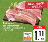 Aktuelles Schälrippchen oder Kotelettrippschen Angebot bei E center in Erlangen ab 1,11 €
