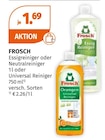 Essigreiniger von Frosch im aktuellen Müller Prospekt für 1,69 €