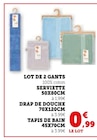 Lot de 2 gants - Super U à Besançon Lot de 2 gants en promo chez Super U Besançon à 0,99 €