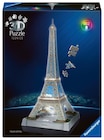 Puzzle 3D Tour Eiffel Illuminée - RAVENSBURGER en promo chez Carrefour Puzzle 3D Tour Eiffel Illuminée - RAVENSBURGER dans le catalogue Carrefour