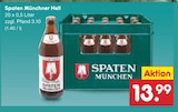 Münchner Hell im Angebot bei Netto Marken-Discount in Erfurt Münchner Hell Angebote von Spaten München bei Netto Marken-Discount Erfurt für 13,99 €