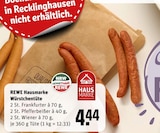 Würstchentüte Angebote von REWE Hausmarke bei REWE Recklinghausen für 4,44 €