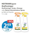 Kraftreiniger Essig + Orange von HEITMANN im aktuellen V-Markt Prospekt für 2,49 €