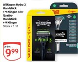 Aktuelle Rasierer Angebote bei GLOBUS in Halle (Saale) Aktuelles Hydro 3 Handstück + 9 Klingen Angebot bei GLOBUS in Halle (Saale) ab 9,99 €