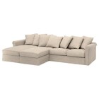 Bezug 4er-Sofa mit Récamieren/Hillared beige mit Récamieren/Hillared beige Angebote von GRÖNLID bei IKEA Bielefeld für 409,00 €