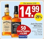 Aktuelle Jack Daniels Angebote bei WEZ in Löhne Aktuelles Whiskey Angebot bei WEZ in Löhne ab 14,99 €