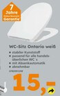 WC-Sitz Ontario weiß im Angebot bei Globus-Baumarkt in Viersen WC-Sitz Ontario weiß Angebote bei Globus-Baumarkt Viersen für 15,00 €