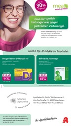 mea - meine apotheke Prospekt für Hofheim: "Unsere Oktober-Angebote", 4 Seiten, 01.10.2026 - 31.10.2026