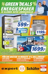 expert Schäfer Prospekt für Dörsdorf, Taunus und Umgebung: „GREEN DEALS - ENERGIESPARER ZU KLEINEN RATEN EINWECHSELN!“, 4 Seiten, 18.07.2026 - 28.07.2026