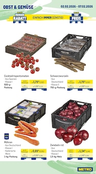 Tomaten im METRO Prospekt "Wochenangebote SCO + App Deals" mit 28 Seiten (Duisburg)