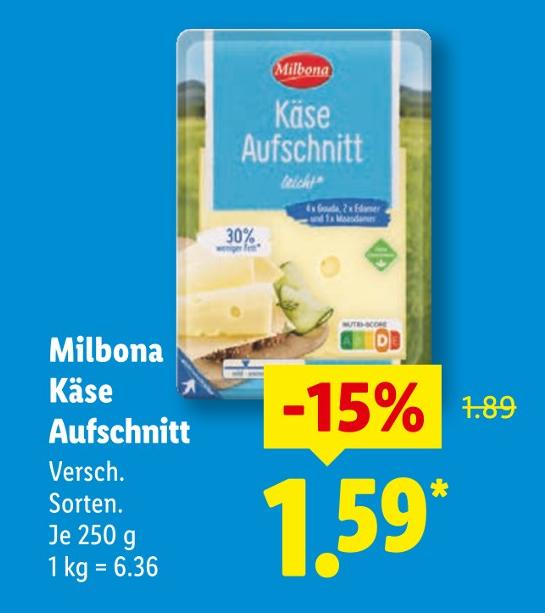 Käse Aufschnitt