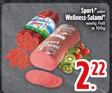 Sport-Salami im EDEKA Prospekt Sport-Salami von im aktuellen EDEKA Prospekt für 2,22 €