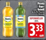 Rapsöl im EDEKA Prospekt Rapsöl von Mazola im aktuellen EDEKA Prospekt für 3,33 €