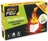 64 CUBES BLANCS ALLUME FEU en promo à 1,49 € chez Super U 64 CUBES BLANCS ALLUME FEU dans le catalogue Super U