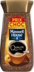 CAFÉ SOLUBLE QUALITÉ FILTRE MAXWELL HOUSE - MAXWELL HOUSE en promo chez Auchan Hypermarché Nancy à 7,75 €