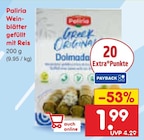 Weinblätter gefüllt mit Reis bei Netto Marken-Discount im Prospekt "" für 1,99 €